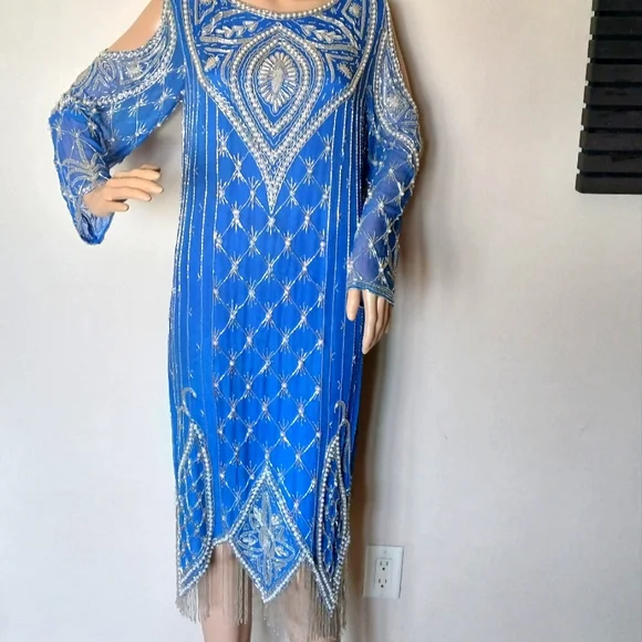 Rupi | Dresses | Vintage Beaded Dress | Poshmark